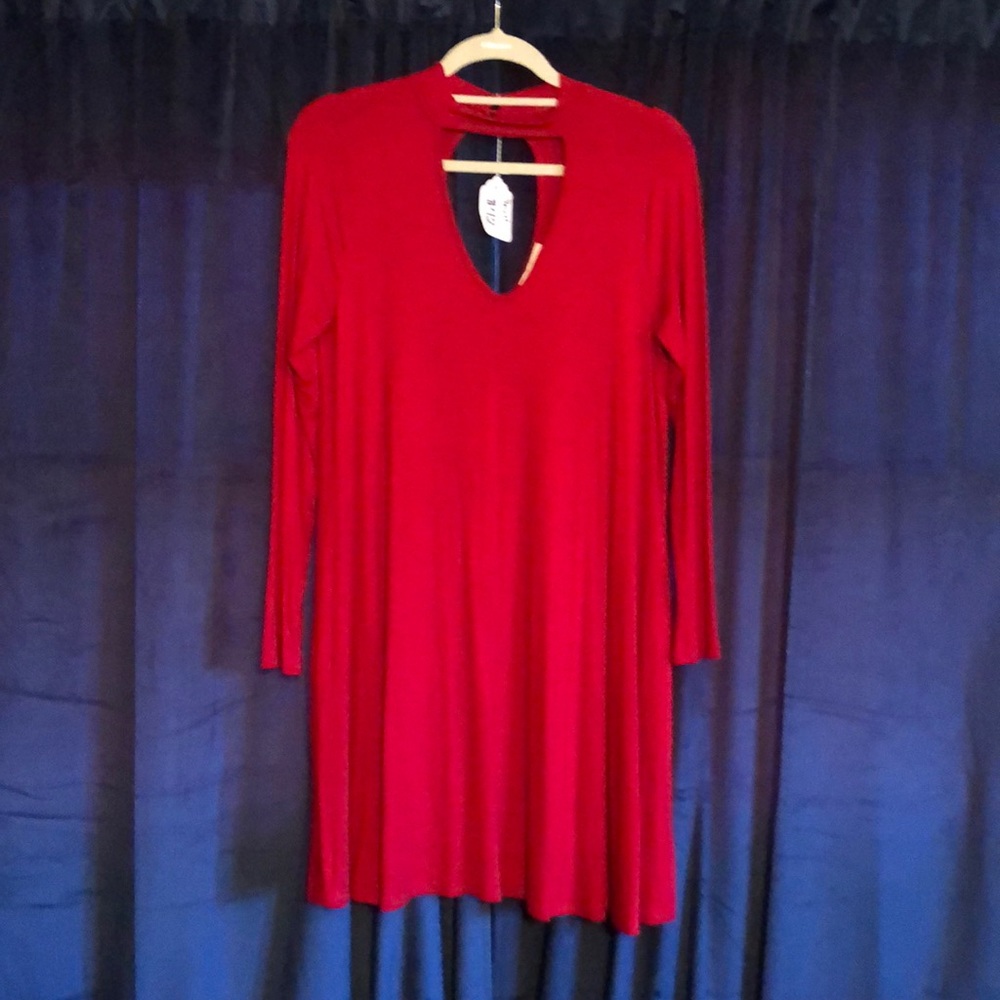 Choker style swing dress